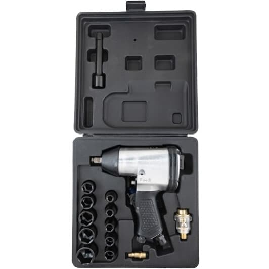 Пневмогайкокрут WERTVOLL PN-2011 (торцеві головки + чохол)