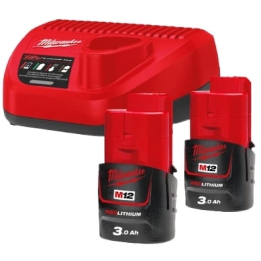Комплект зарядки Milwaukee M12 NRG-302