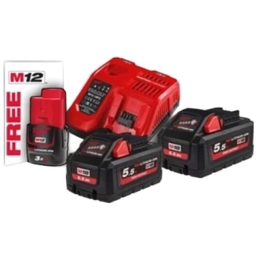 Комплект зарядки Milwaukee M18 HNRG-552