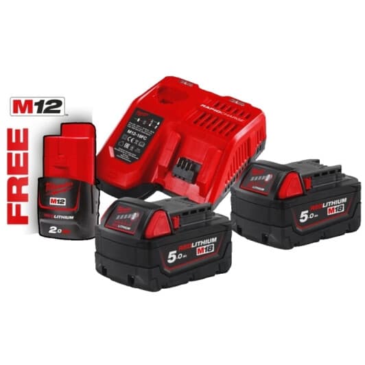 Комплект зарядки Milwaukee M18 NRG-502