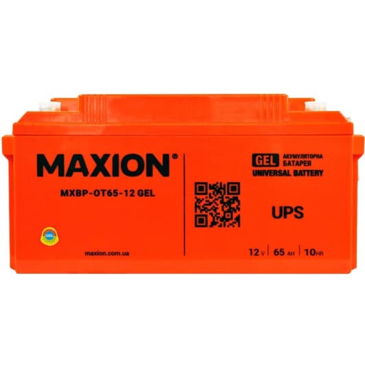 Аккумулятор для ИБП Maxion MXBP-OT65-12D MXBPOT6512DGEL 65 Ач 12 В