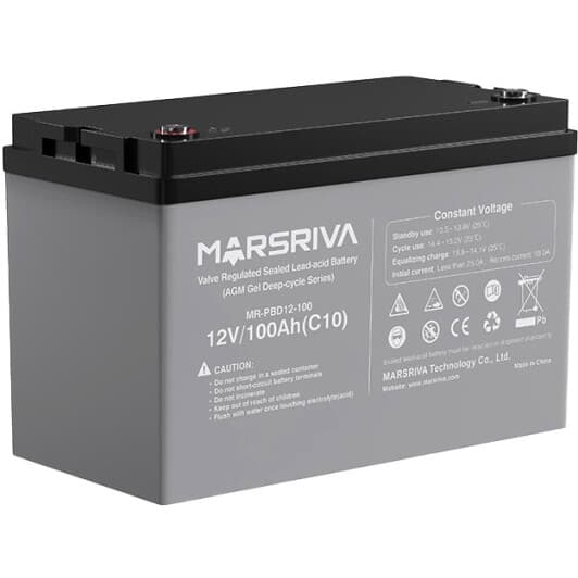 Аккумулятор для ибп Marsriva MR-PBD12-100 MRPBD12100 100 Ач 12 В