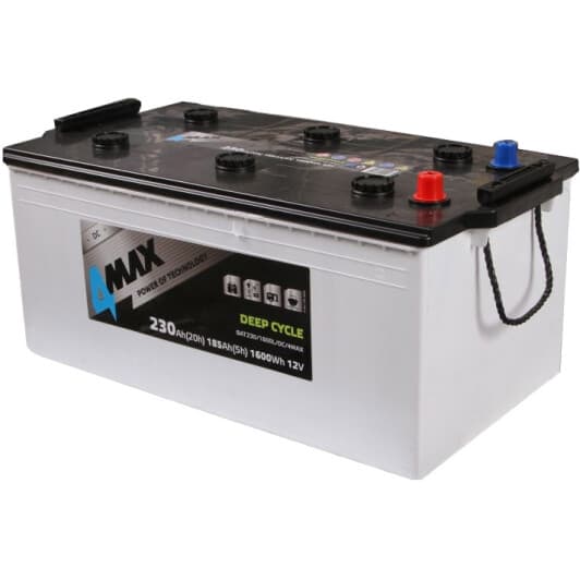 Тяговий акумулятор 4Max Deep Cycle BAT230/1600L/DC/4MAX 230 Аг 12 В