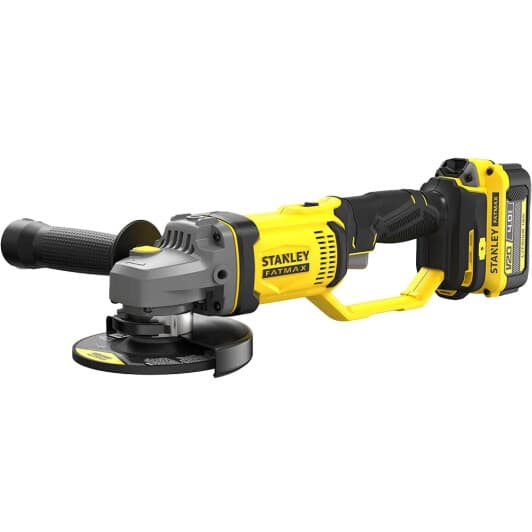 Болгарка акумуляторна Stanley SFMCG400M2K (2 акумулятори + ЗП + чохол) 125 мм