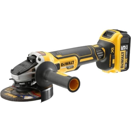 Болгарка аккумуляторная DeWALT DCG405P2 (2 аккумулятора + ЗУ + чехол) 125 мм