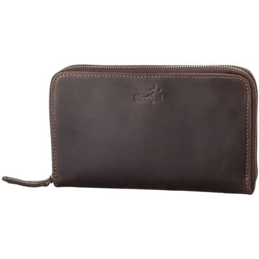 Клатч Shvigel 11083 без логотипа авто коричневый