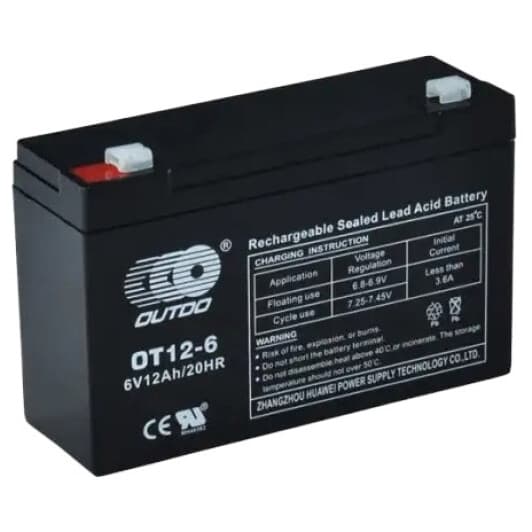 Аккумулятор для ИБП Outdo OT12-6 OT12-6 12 Ач 6 В