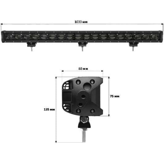 Додаткова LED фара StarLight lsb-lens-180 універсальна 180 W 18 діодів