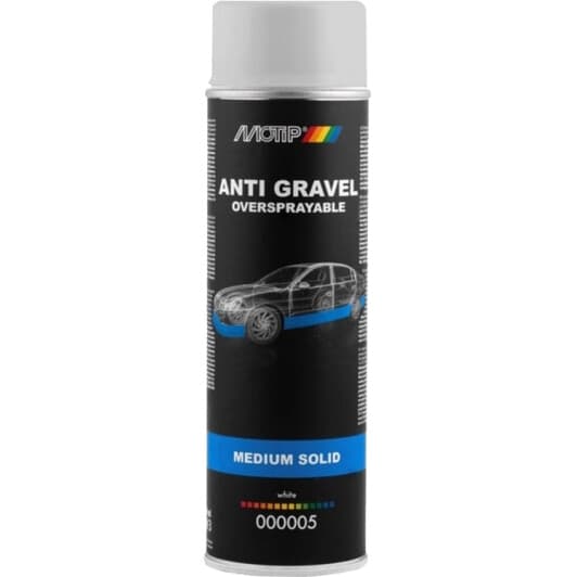 Антигравій Motip Stone Chip Spray бітумний білий