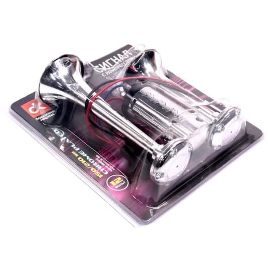 Клаксон Дорожная Карта SL-1020 "дудка" 12 В 88 дБ (2 дудки)