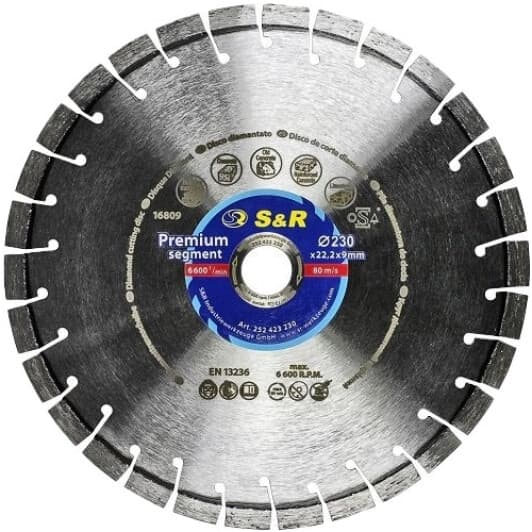Круг відрізний S&R Premium Segment 252423230 230 мм
