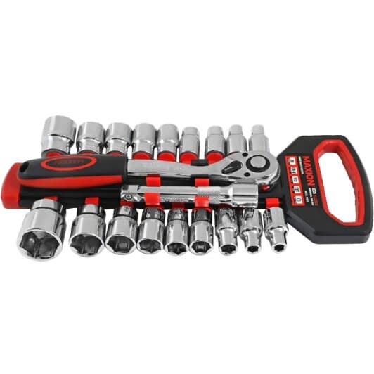 Набір торцевих головок та компонентів Maxion MXTL-PH20 1/2" (20 пр.)