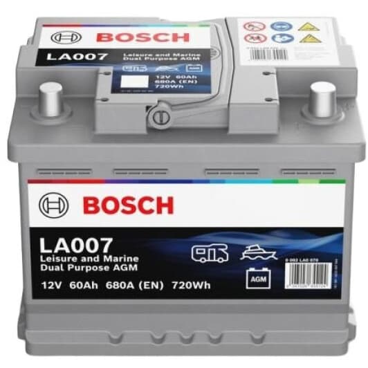 Тяговый аккумулятор Bosch 0092LA0070 60 Ач 12 V