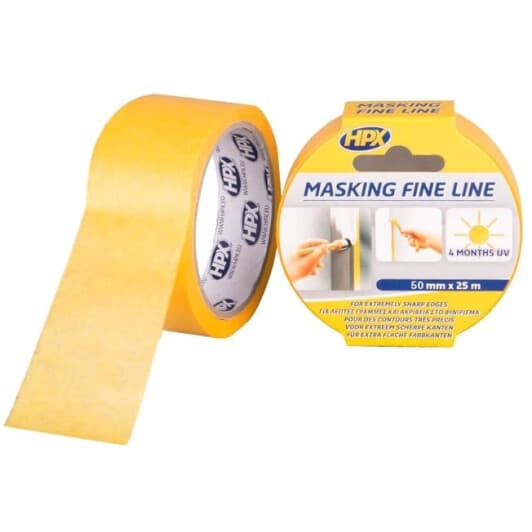 Малярний скотч HPX Gold FP5025 на паперовій основі 50 мм x 25 м