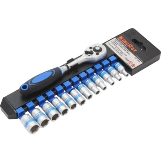 Набор торцевых головок и комплектующих King Roy 013MSA 1/4" (13 пр.)
