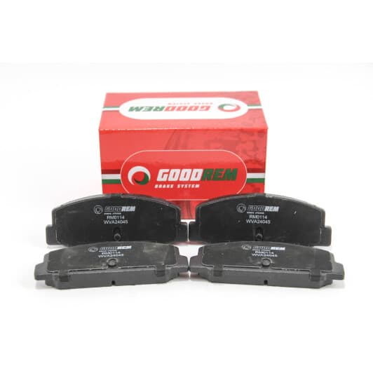 rm0114 Goodrem гальмівні колодки зад. mazda 323 626 94-04 (akebono)