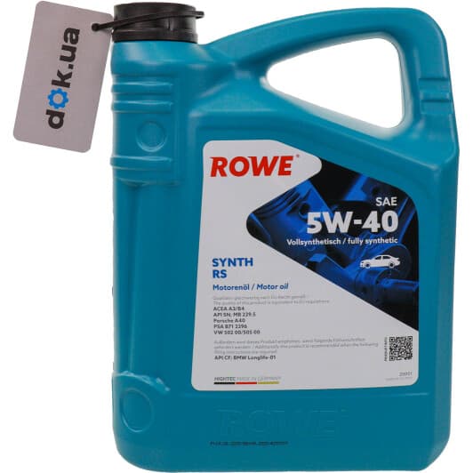 Олива Rowe Synth RS 5W-40