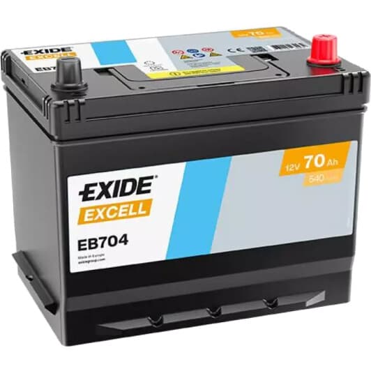 Акумулятор Exide 6 CT-70-R Excell EB704