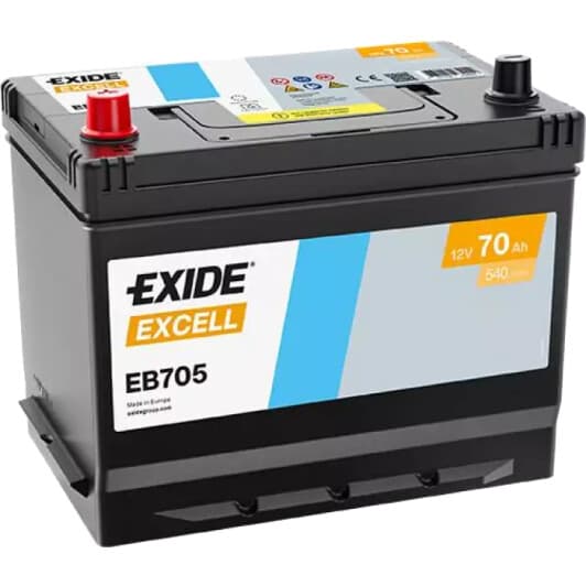 Аккумулятор Exide 6 CT-70-L Excell EB705