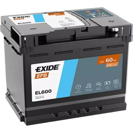 Акумулятор Exide 6 CT-60-R EFB EL600