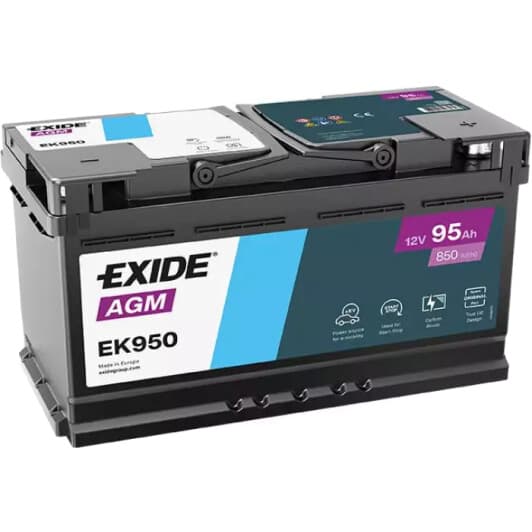 Акумулятор Exide 6 CT-95-R AGM EK950
