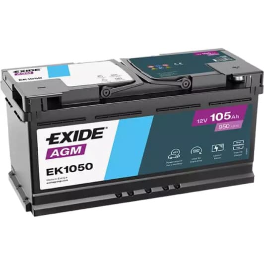 Акумулятор Exide 6 CT-105-R AGM EK1050
