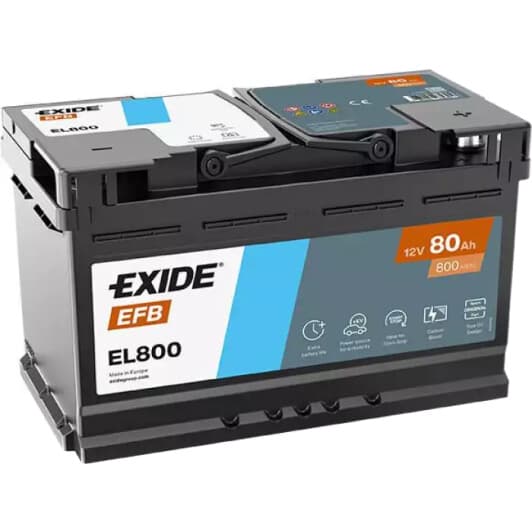 Акумулятор Exide 6 CT-80-R EFB EL800