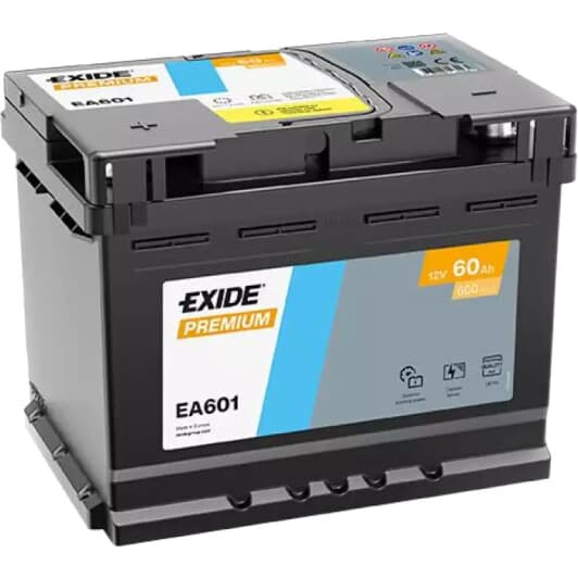 Аккумулятор Exide 6 CT-60-L Premium EA601