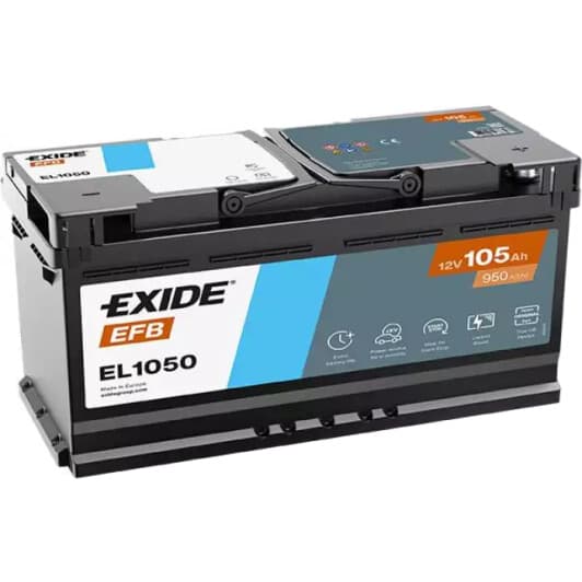 Акумулятор Exide 6 CT-105-R EFB el1050