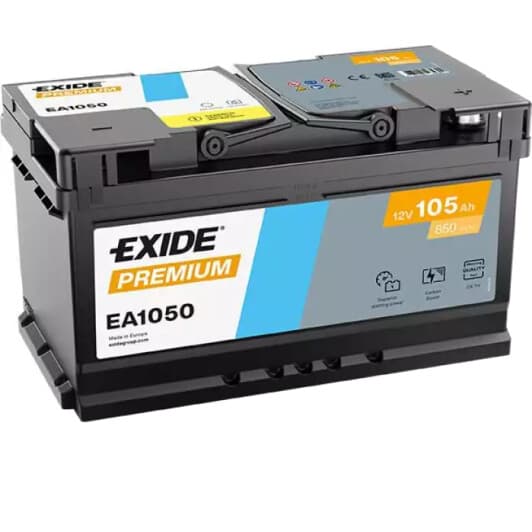 Аккумулятор Exide 6 CT-105-R Premium EA1050