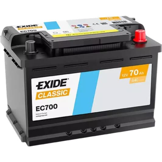 Акумулятор Exide 6 CT-70-R Classic EC700