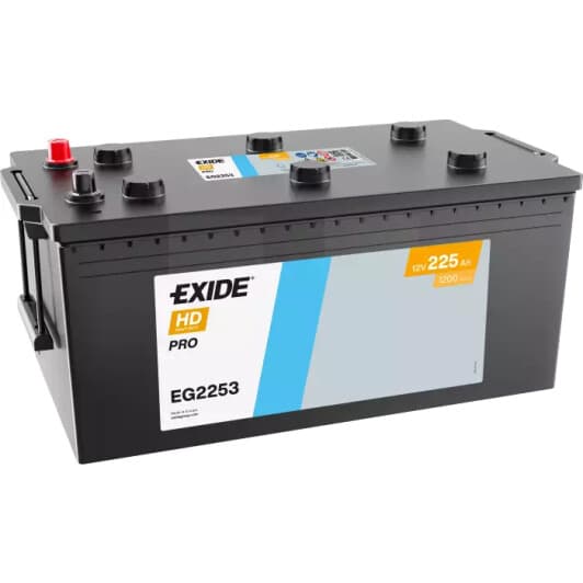 Аккумулятор Exide 6 CT-225-L HD Pro EG2253