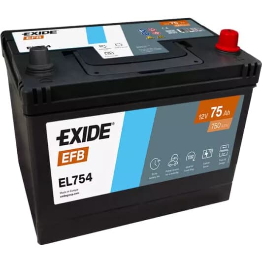 Акумулятор Exide 6 CT-75-R EFB EL754