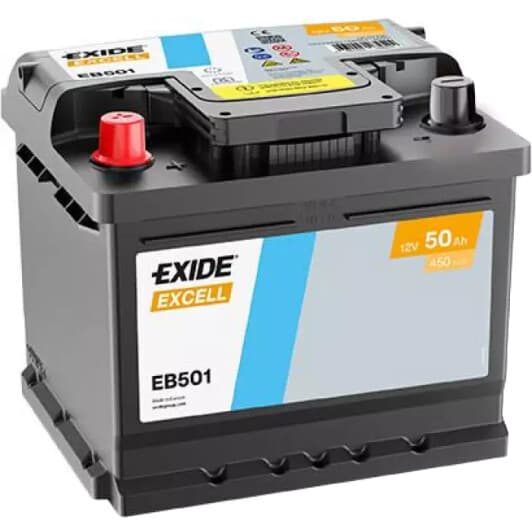 Акумулятор Exide 6 CT-50-L Excell EB501