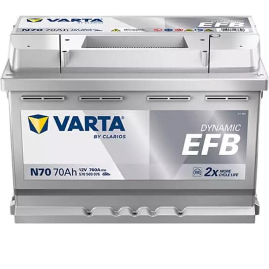 Акумулятор Varta 6 CT-70-R Dynamic EFB 570500076