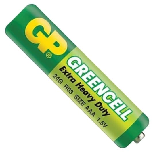 Батарейка GP Zinc Carbon 25-1015 AAA (мизинчиковая) 1,5 V 1 шт