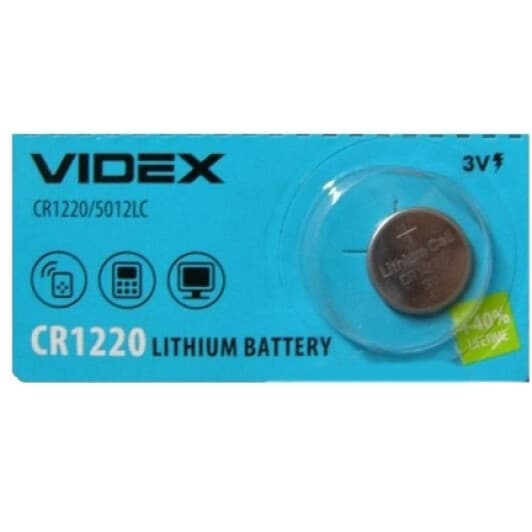 Батарейка Videx CR1220 CR1220 3 V 1 шт