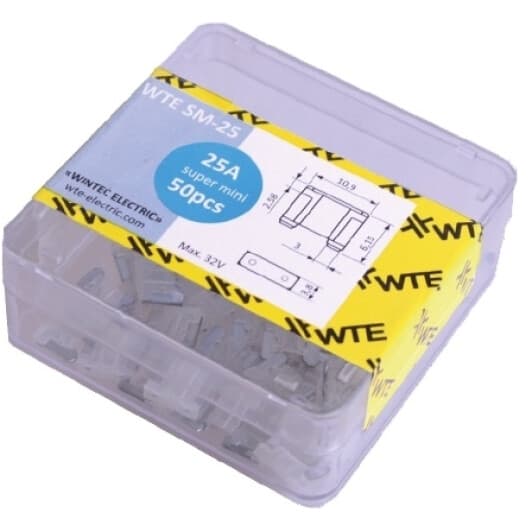Набір запобіжників WTE WTE-SM25 FL mini 50 шт.