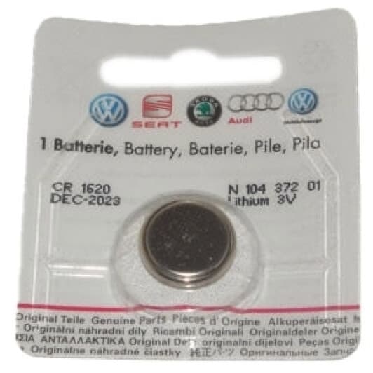 Батарейка VAG N10437201 CR1620 3 V 1 шт
