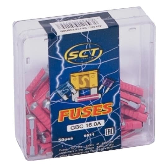Набір запобіжників SCT Germany 9511 FC 50 шт.