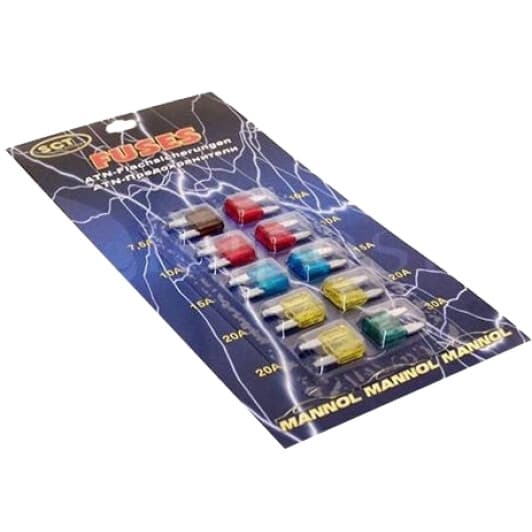 Набір запобіжників SCT Germany 9502 FN mini 10 шт.