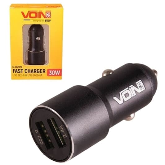 USB зарядка в авто Voin C-30207Q