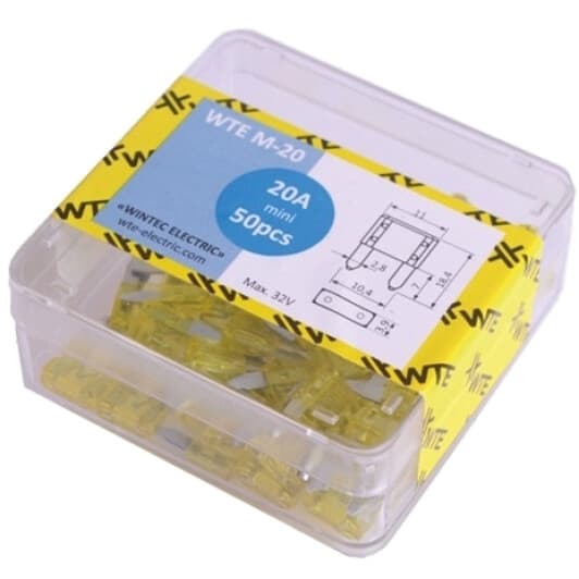 Набір запобіжників WTE WTE-M20 FN mini 50 шт.