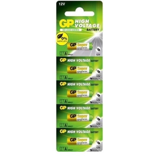 Батарейка GP High Voltage 27A-U5 A27 12 V 5 шт