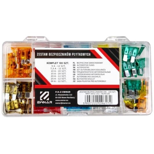 Набір запобіжників Mammooth MMTO032102 FT midi (normal) 100 шт.