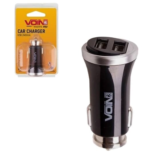 USB зарядка в авто Voin C-2411BK