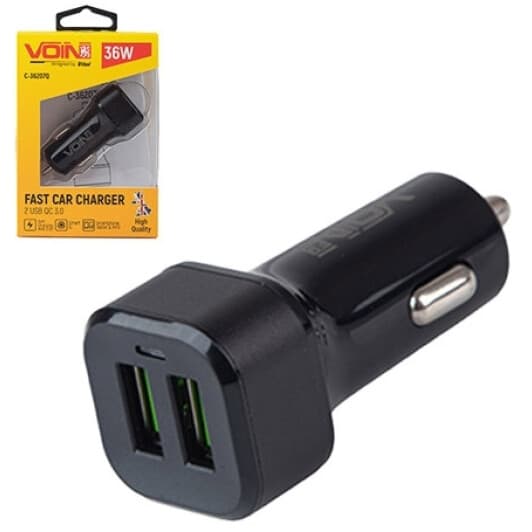 USB зарядка в авто Voin C-36207Q