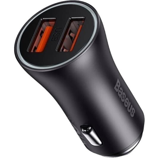USB зарядка в авто Baseus Golden Contactor CGJM000013