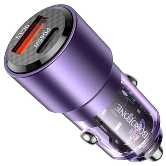 USB зарядка в авто Borofone BZ20A Smart BZ20ATP