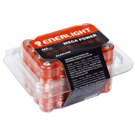 Батарейка Enerlight Mega Power 90030324 AAA (мізинчикова) 1,5 V 24 шт